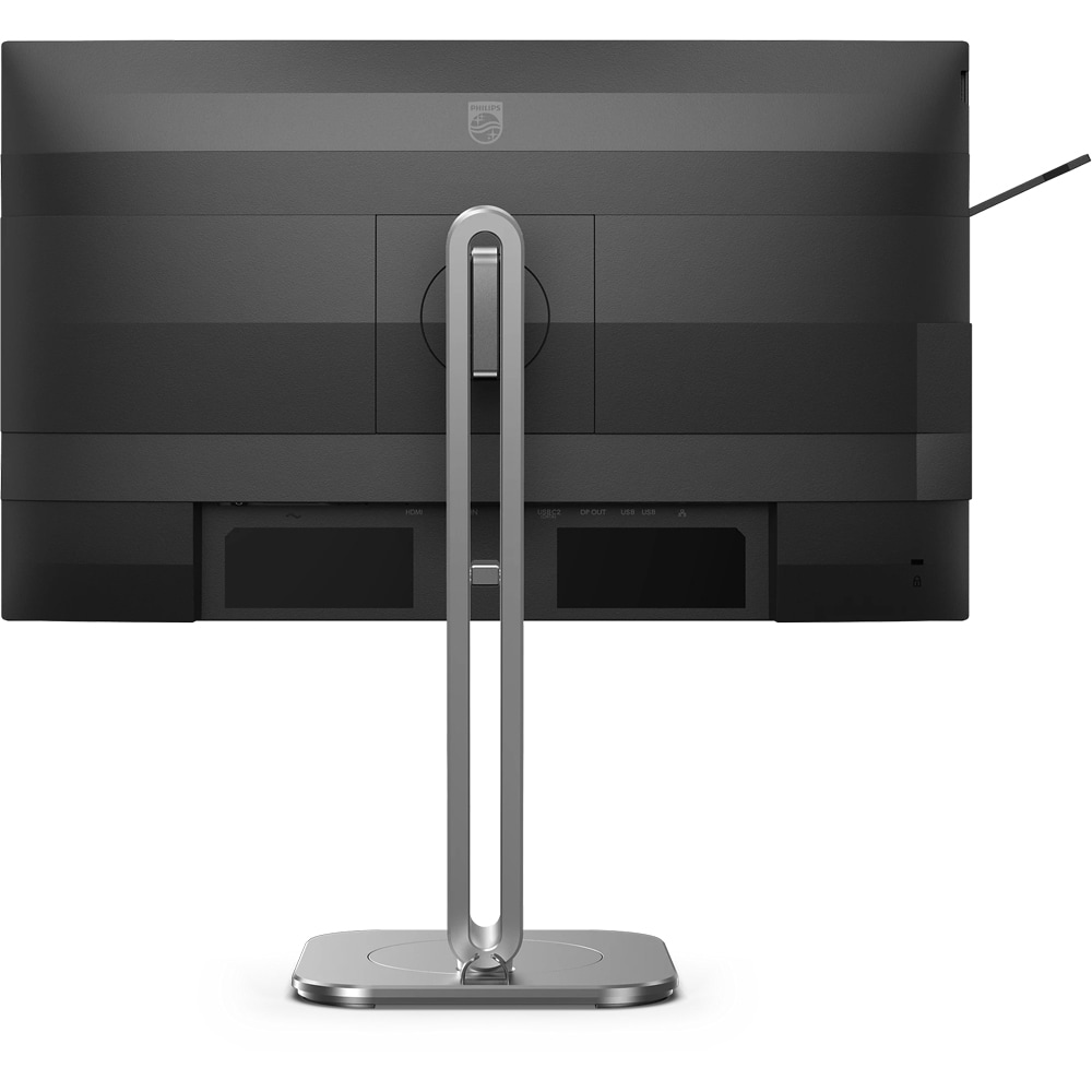 Monitor LCD IPS PHILIPS 24B2G5301/00, 23.8", Full HD, 100Hz, boxe, pivot, argintiu-negru