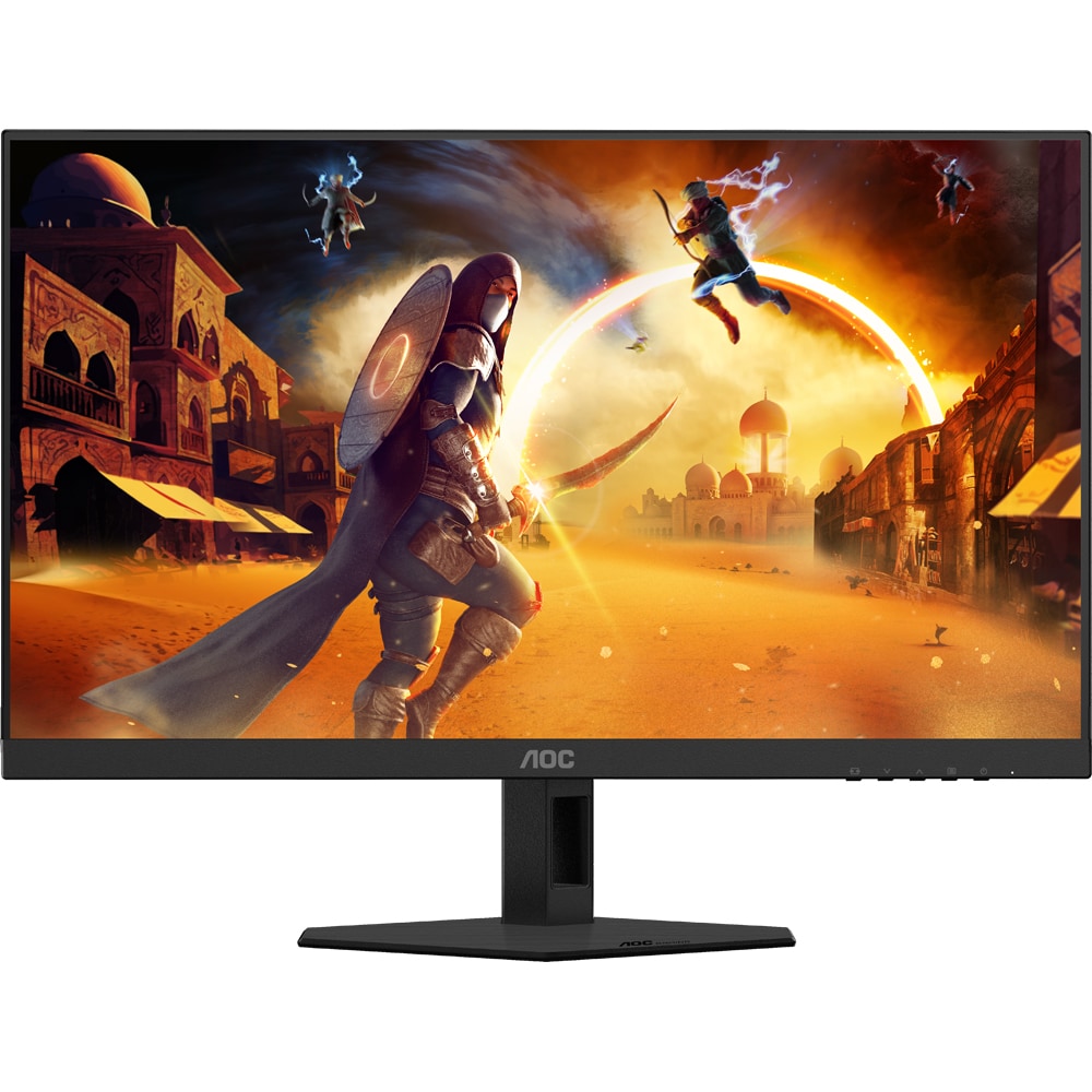Monitor Gaming WLED FAST IPS AOC 24G4HRE, 23.8", Full HD, 200Hz, HDR10, Adaptive Sync, boxe, negru
