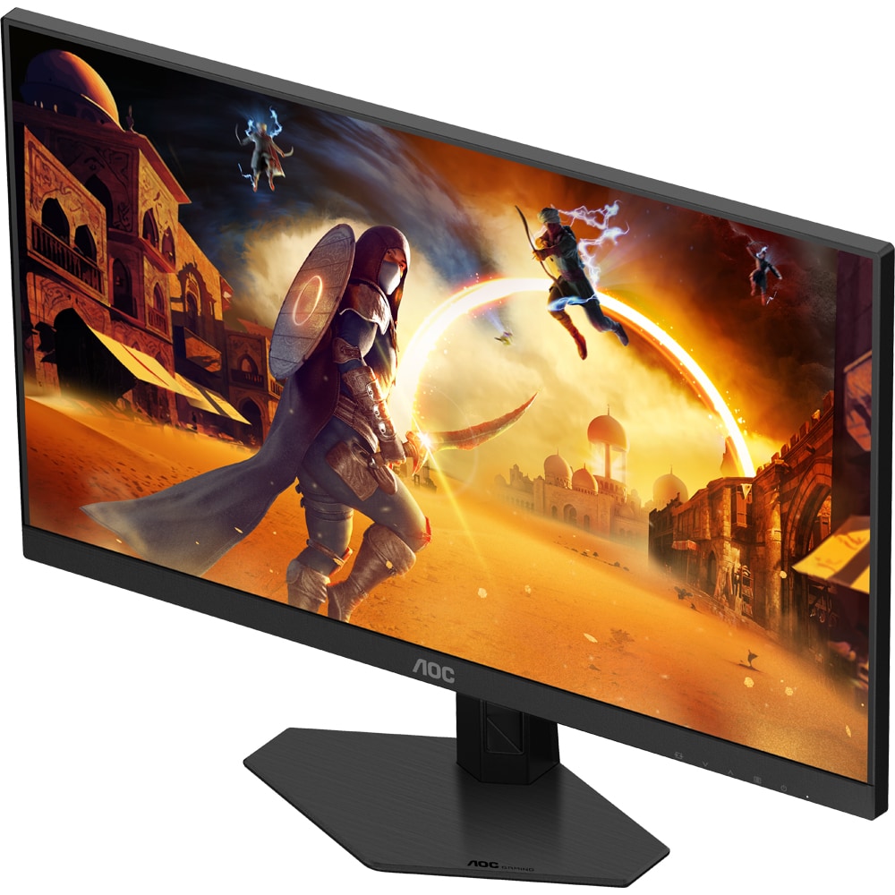 Monitor Gaming WLED FAST IPS AOC 24G4HRE, 23.8", Full HD, 200Hz, HDR10, Adaptive Sync, boxe, negru