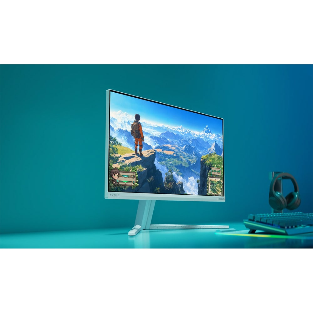 Monitor Gaming Fast IPS PHILIPS Evnia 24M2N3201PL, 23.8", Full HD, 260Hz, HDR 10, alb