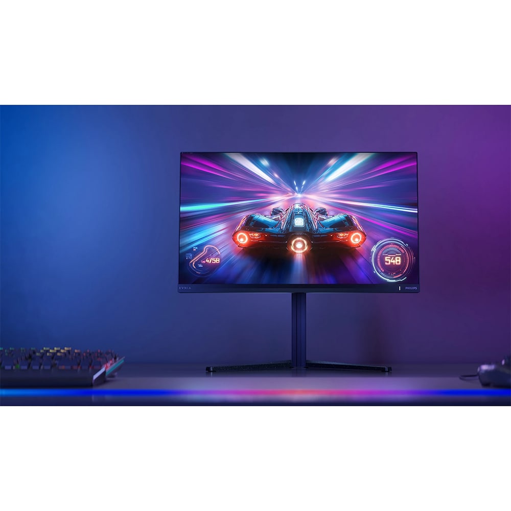 Monitor Gaming Fast IPS PHILIPS Evnia 25M2N5200U/00, 24.5", Full HD, 390Hz, G-Sync, pivot, negru