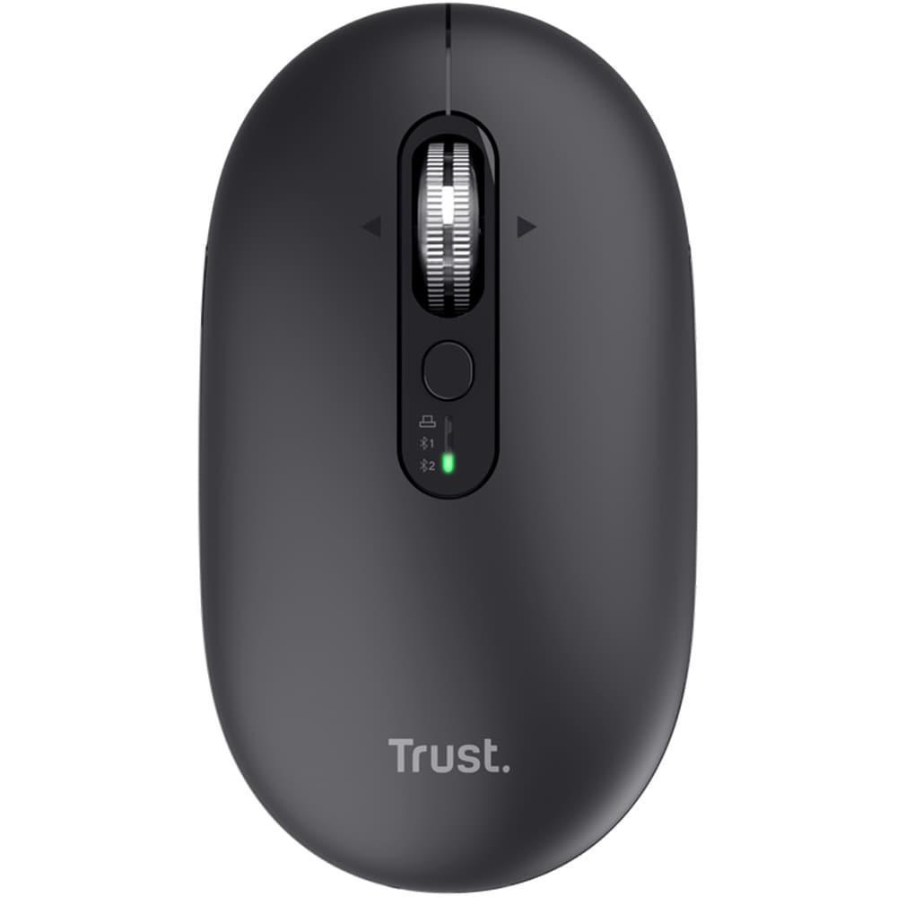Mouse Wireless TRUST Seron Slim Multi-Wireless Hyperscroll, Dual-Mode, 3200 dpi, Bluetooth, negru