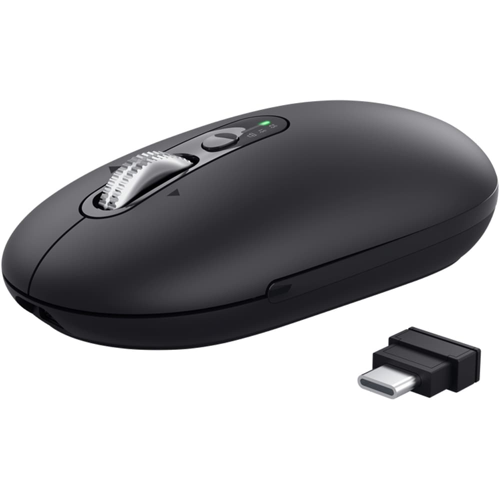 Mouse Wireless TRUST Seron Slim Multi-Wireless Hyperscroll, Dual-Mode, 3200 dpi, Bluetooth, negru