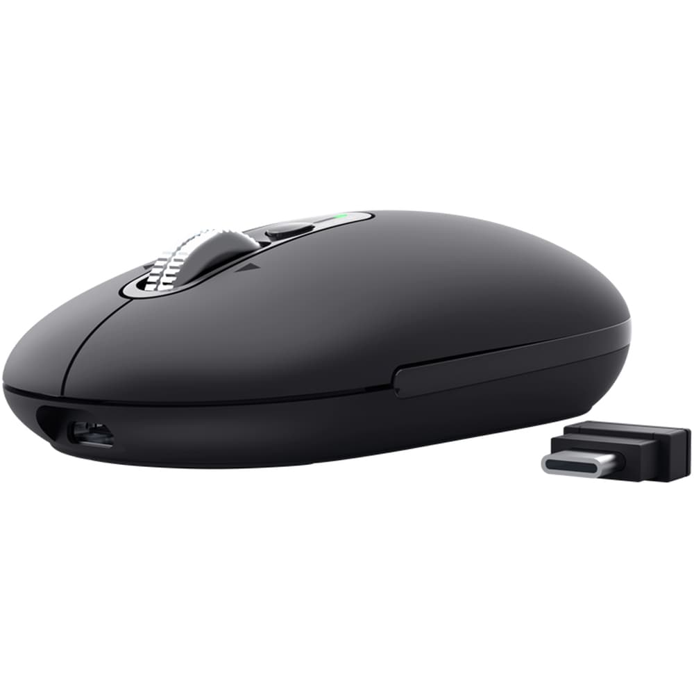Mouse Wireless TRUST Seron Slim Multi-Wireless Hyperscroll, Dual-Mode, 3200 dpi, Bluetooth, negru