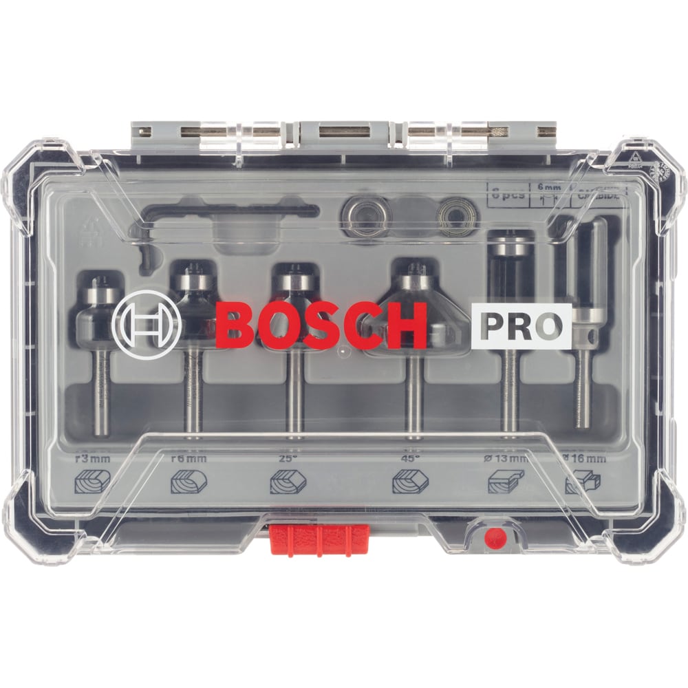 Cutite frezat BOSCH PROFESSIONAL, 6mm, ambalaj plastic 6Buc