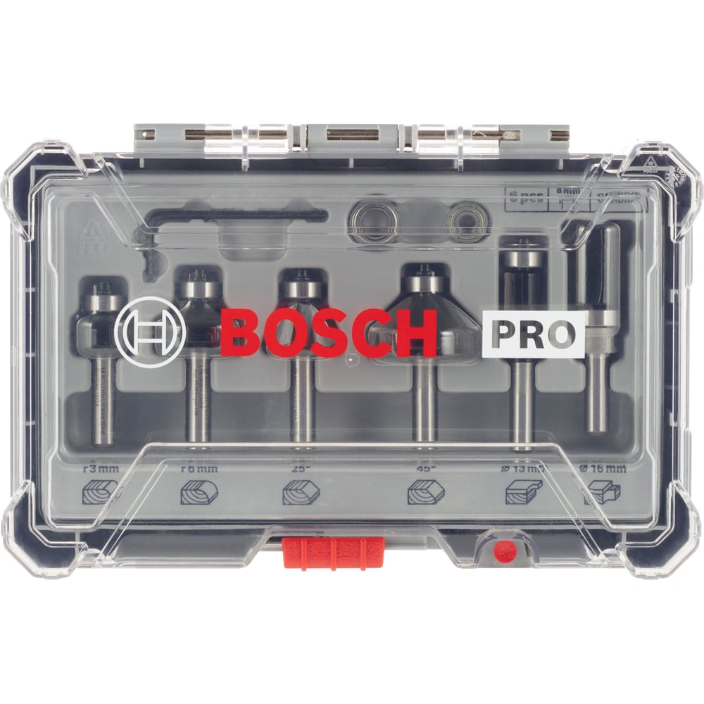Cutite frezat BOSCH PRO, 8mm, ambalaj plastic, 6buc