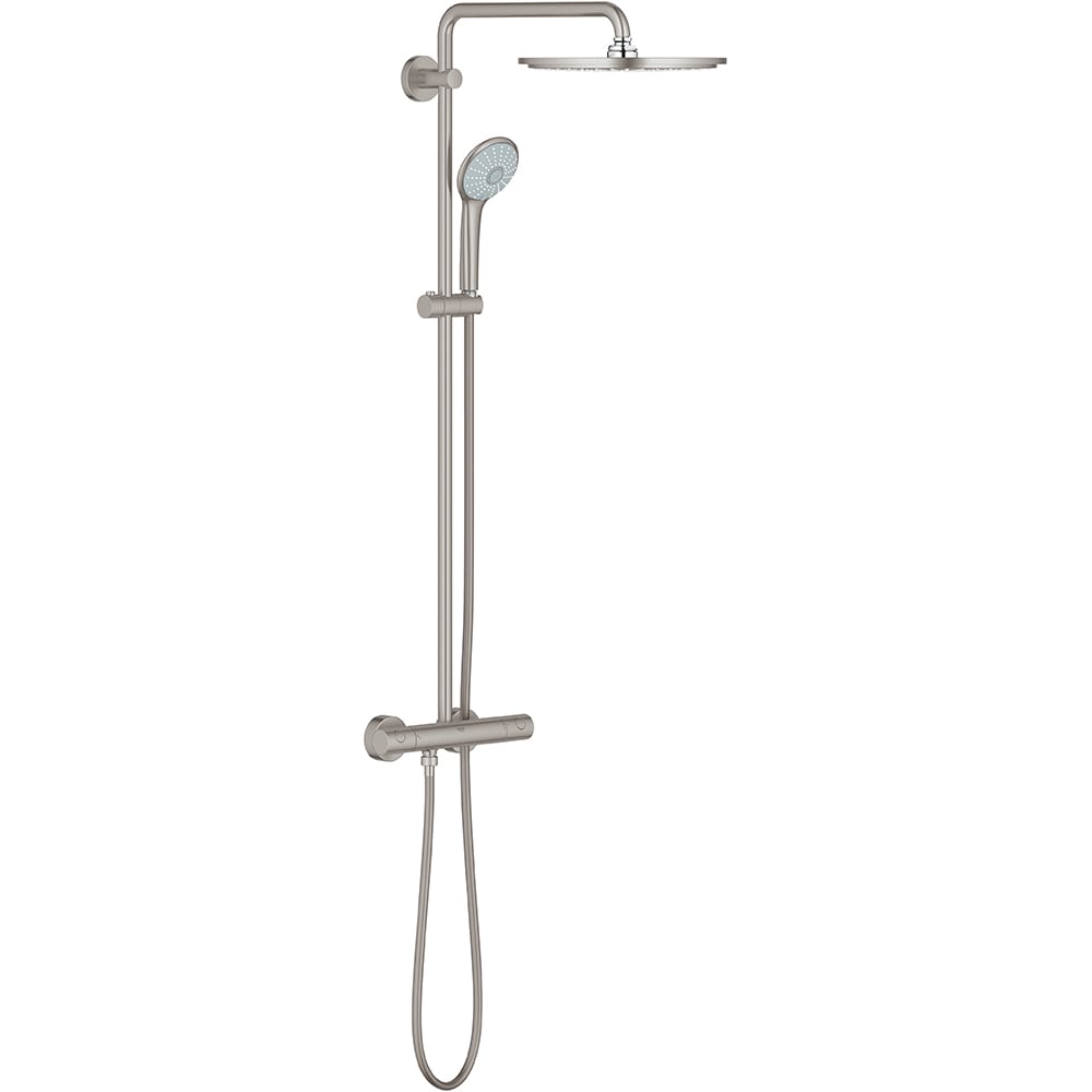 Sistem dus GROHE Euphoria 310 26075DC0, termostat, 3 functii, argintiu
