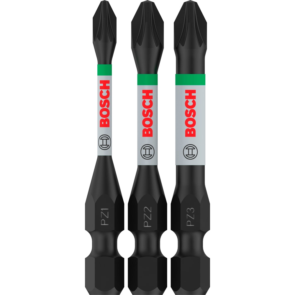 Set BOSCH PRO, 3 biti impact, 55mm, PZ1/2/3