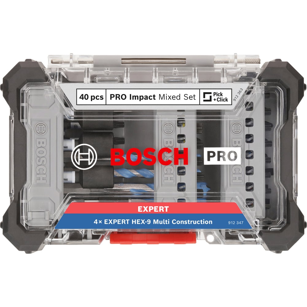 Set 40 accesorii BOSCH PRO, biti+ burghie multiconst