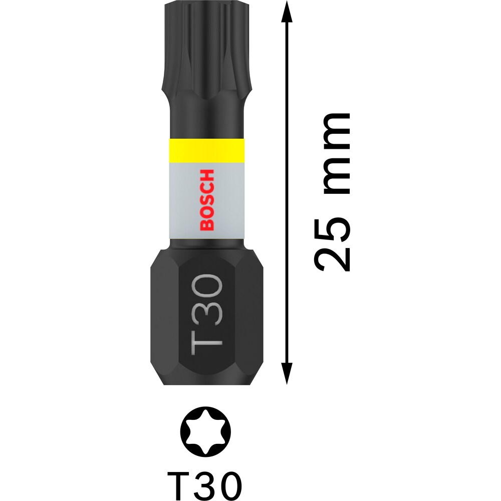 Set BOSCH PRO, 2 biti impact T30, 25 mm