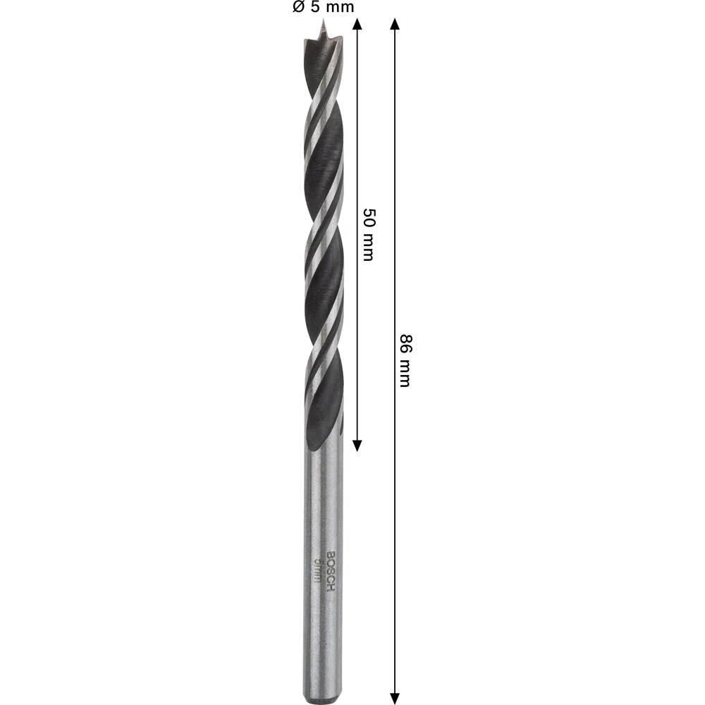 Burghiu lemn BOSCH PRO, wood, 5 mm, CYL, 1buc