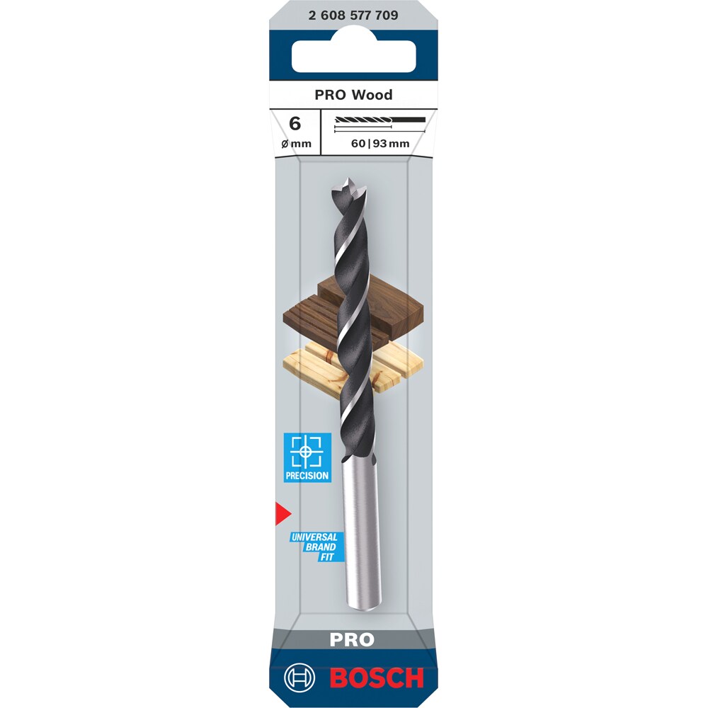 Burghiu lemn BOSCH PRO, wood, 6 mm, CYL, 1buc