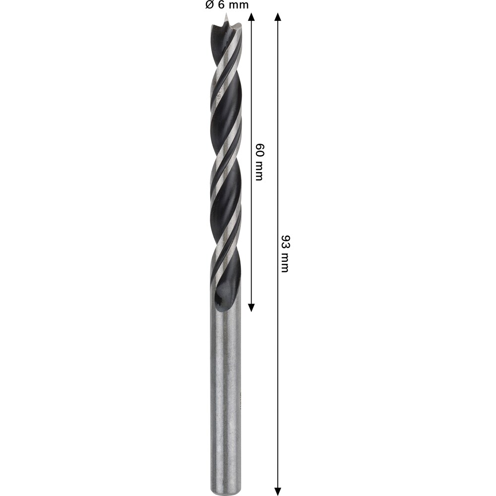 Burghiu lemn BOSCH PRO, wood, 6 mm, CYL, 1buc