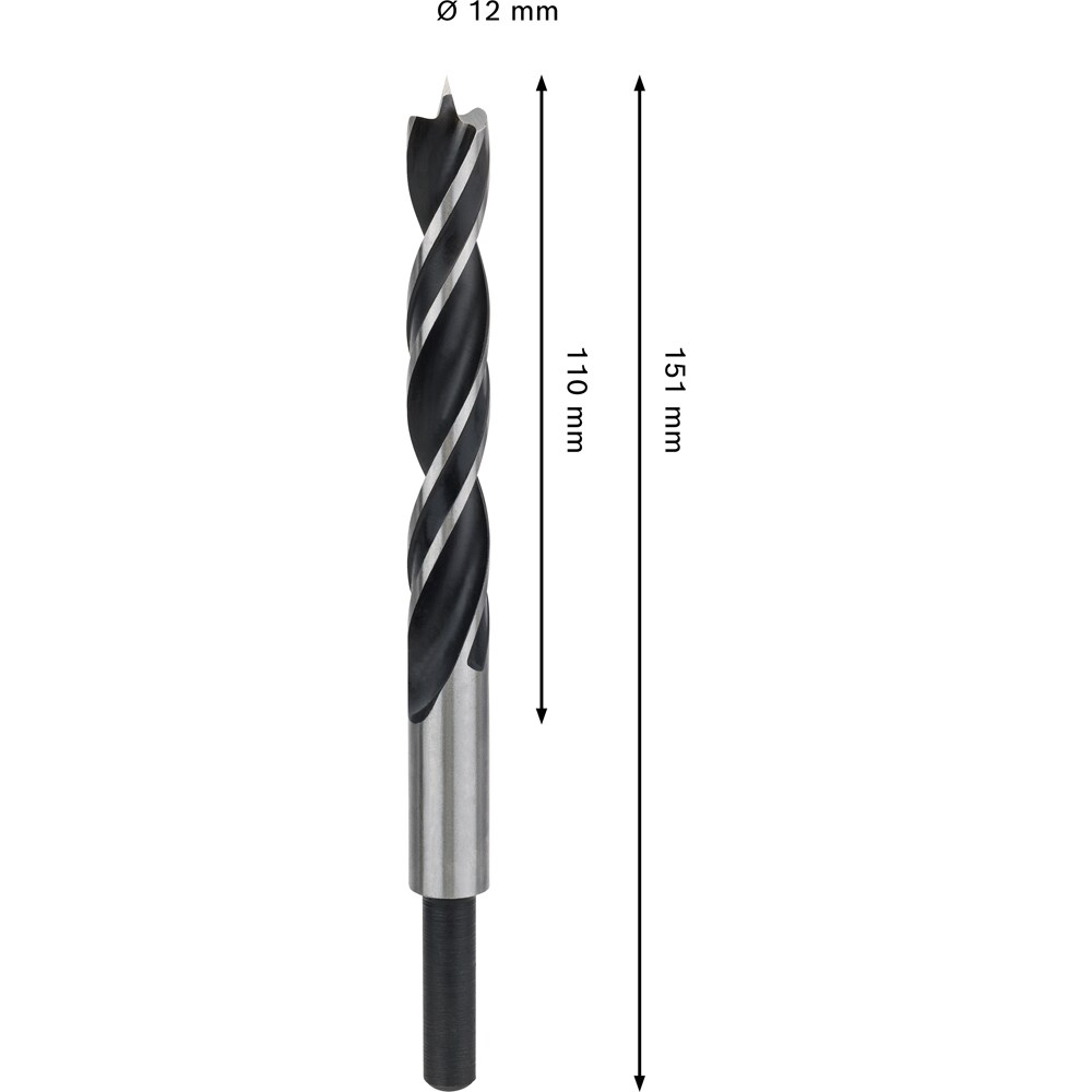 Burghiu lemn BOSCH PRO, wood, 12 mm, CYL, 1buc