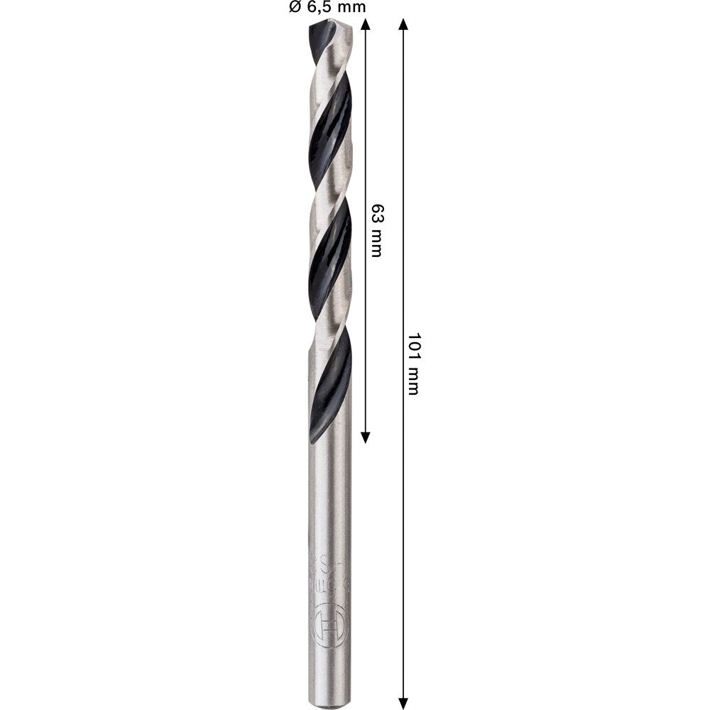 Burghiu metal BOSCH, HSS pointteq 6, 5 mm, CYL
