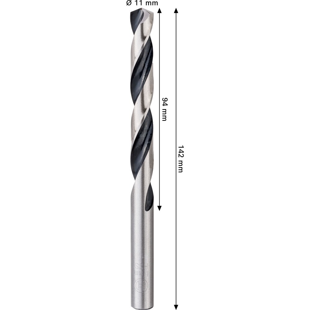 Burghiu metal BOSCH, HSS pointteq, 11 mm, CYL