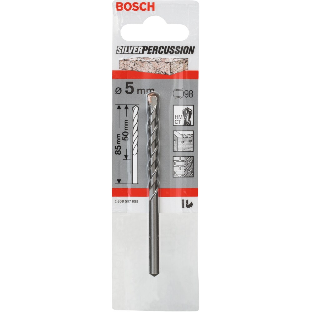 Burghiu BOSCH, zidarie, 5 x 50 x 85 mm