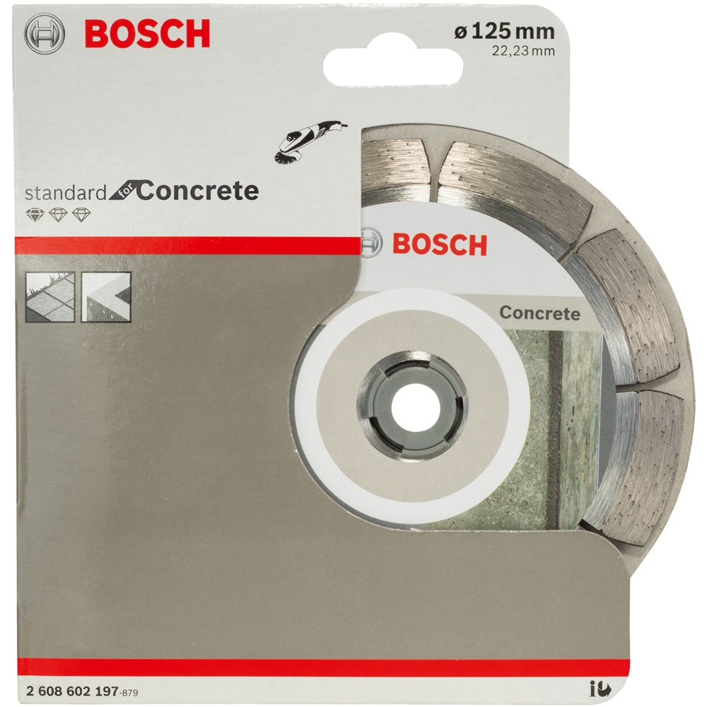 Disc diamantat BOSCH, beton, 125 x 22.23 x 1.6