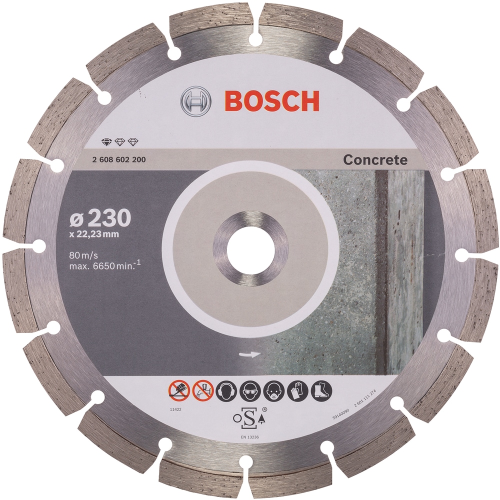 Disc diamantat BOSCH, beton, 230 x 22.2 x 2.3 mm