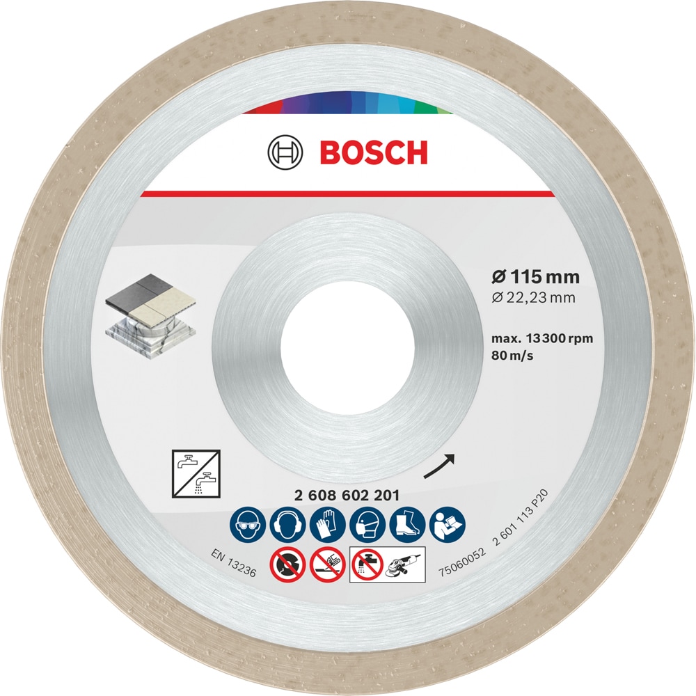 Disc diamantat BOSCH, ceramic, 115 x 22.2 x 1.6