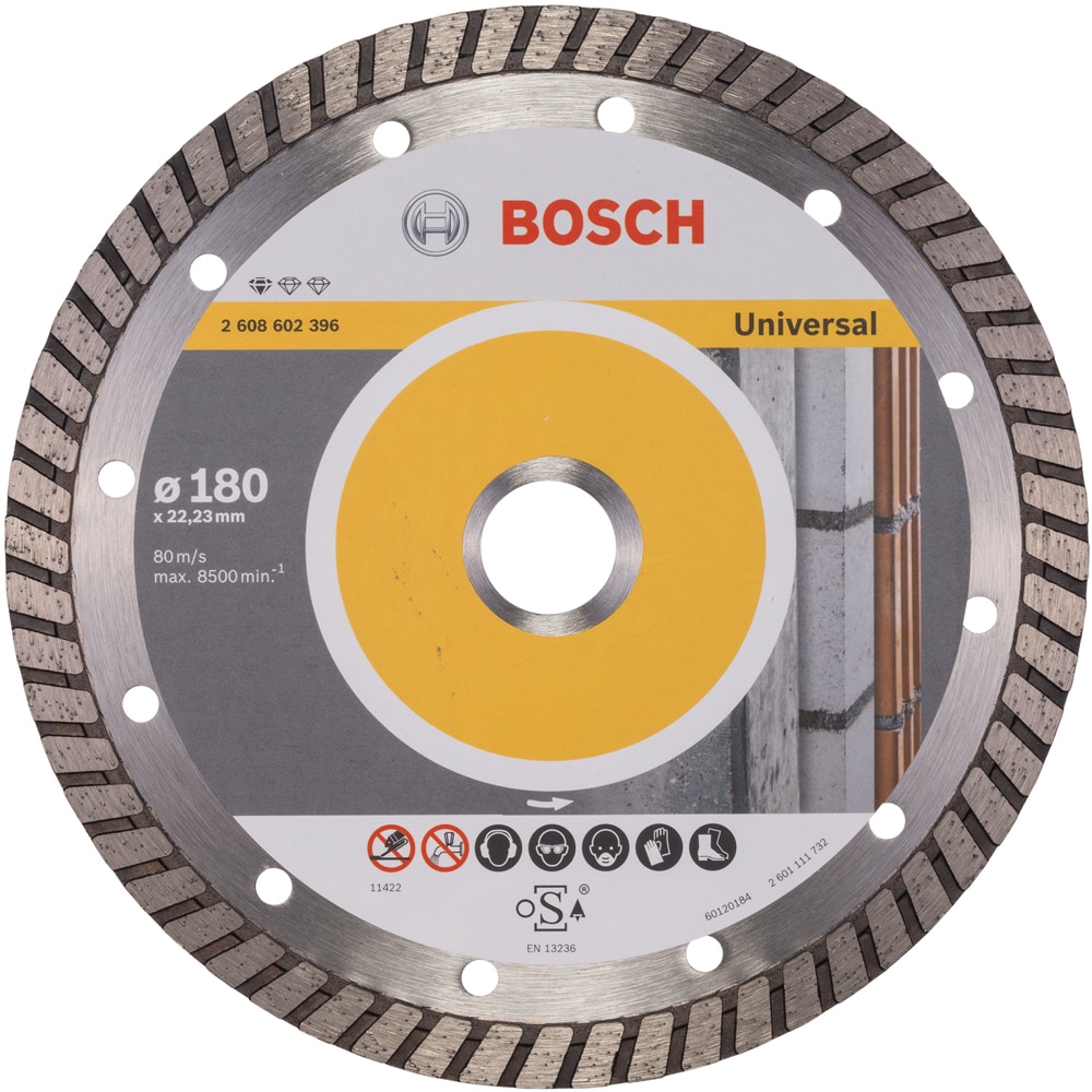 Disc diamantat BOSCH, universal, 180 x 22, 23 mm