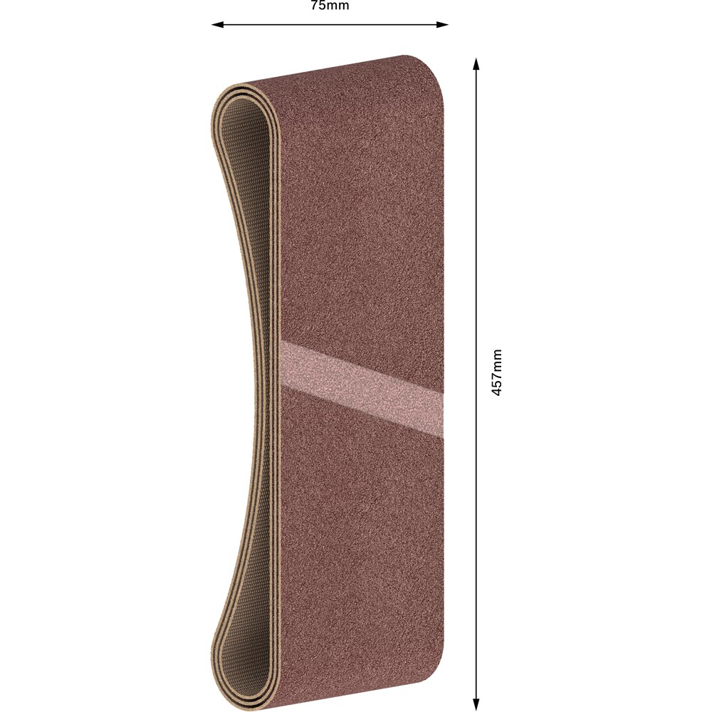 Banda abraziva BOSCH PRO, X440, 75 x 457mm, G80, 3buc