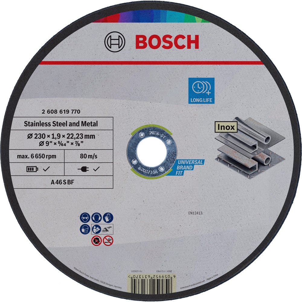 Disc Taiere BOSCH, Metal 230x1.9x22.23mm