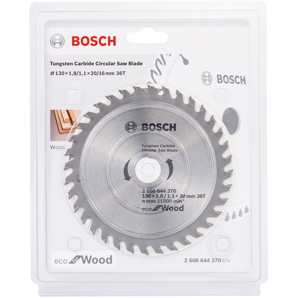 Panza circular lemn BOSCH, 130 x 20/16 x 1.8mm, 36T