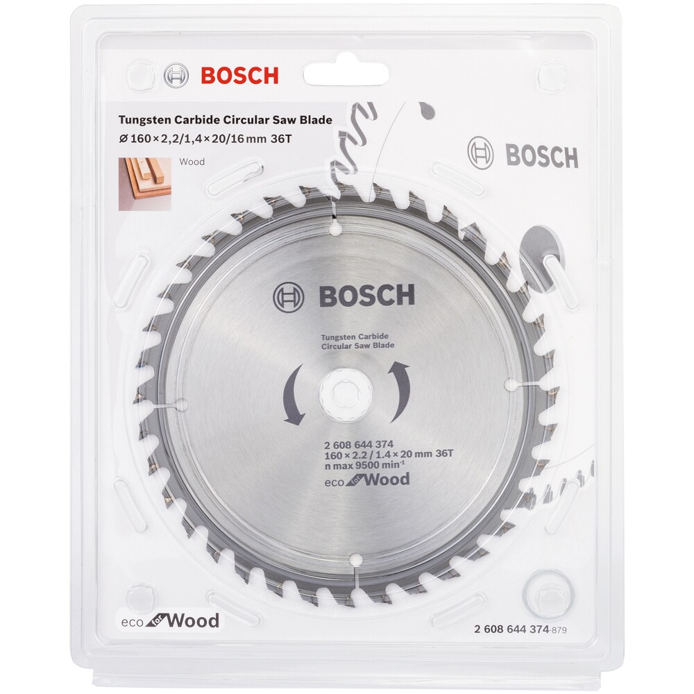 Panza circular BOSCH, wood, 160 x 20/16 x 2.2mm, 36T