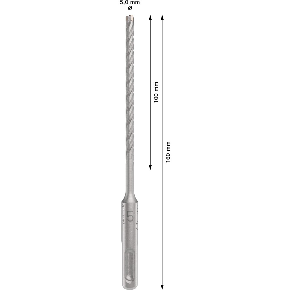 Burghiu BOSCH PROFESSIONAL, beton SDSPlus-5X 5x100x160 mm