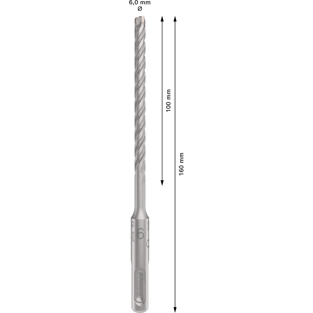 Burghiu BOSCH PROFESSIONAL, beton SDSPlus-5X 6x100x160 mm