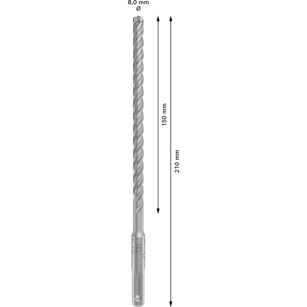 Burghiu BOSCH PROFESSIONAL, beton SDSPlus-5X 8x150x210 mm