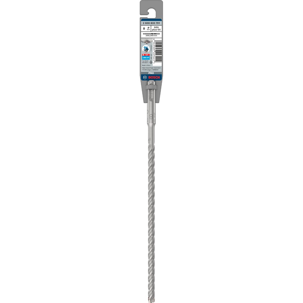 Burghiu BOSCH PROFESSIONAL, beton SDSPlus-5X 8x200x260 mm