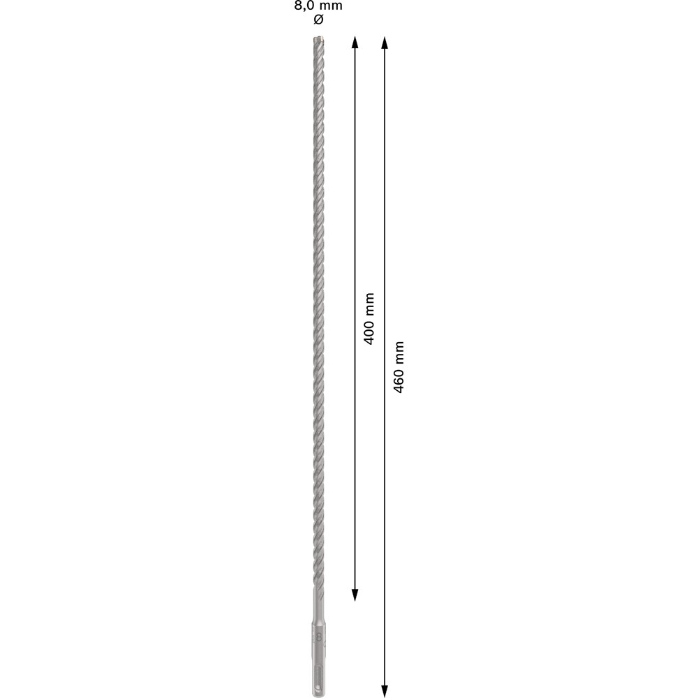 Burghiu BOSCH PROFESSIONAL, beton SDSPlus-5X 8x400x460 mm