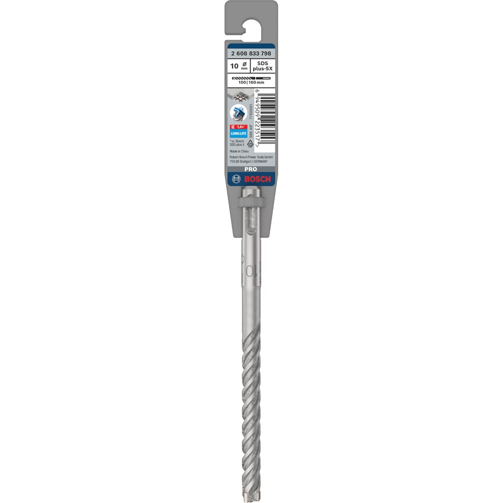 Burghiu BOSCH PROFESSIONAL, beton SDSPlus-5X 10x100x160 mm
