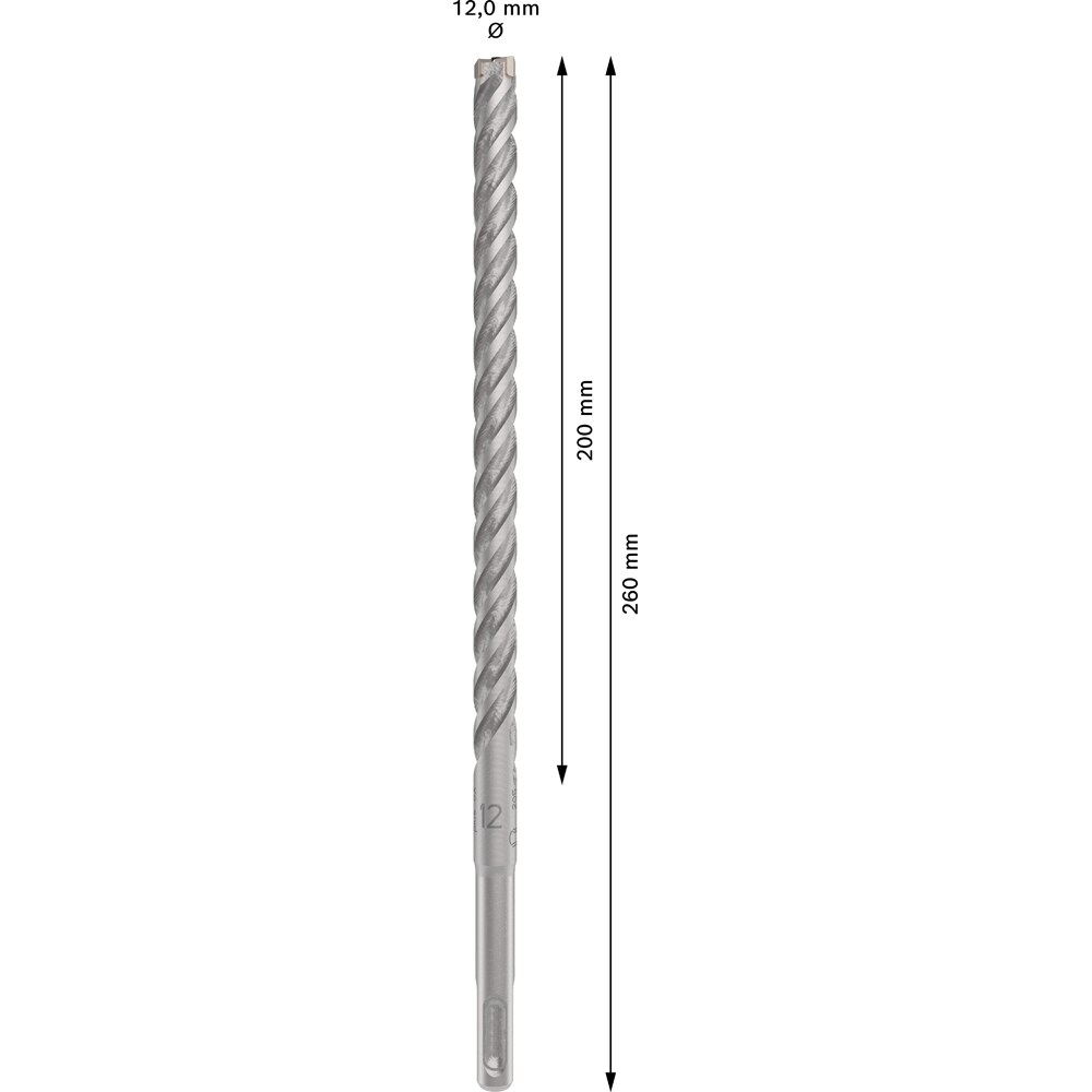 Burghiu BOSCH PROFESSIONAL, beton SDSPlus-5X 12x200x260 mm