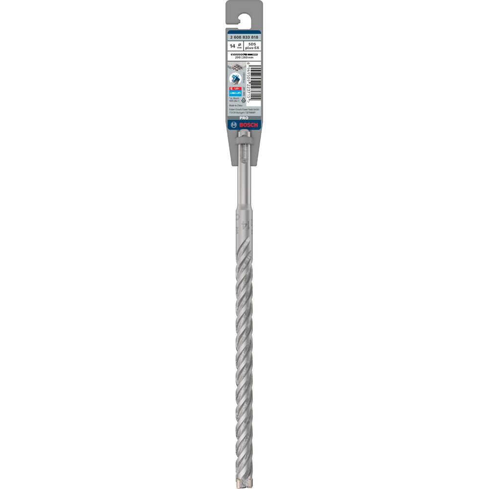 Burghiu BOSCH PROFESSIONAL, beton SDSPlus-5X 14x200x260 mm