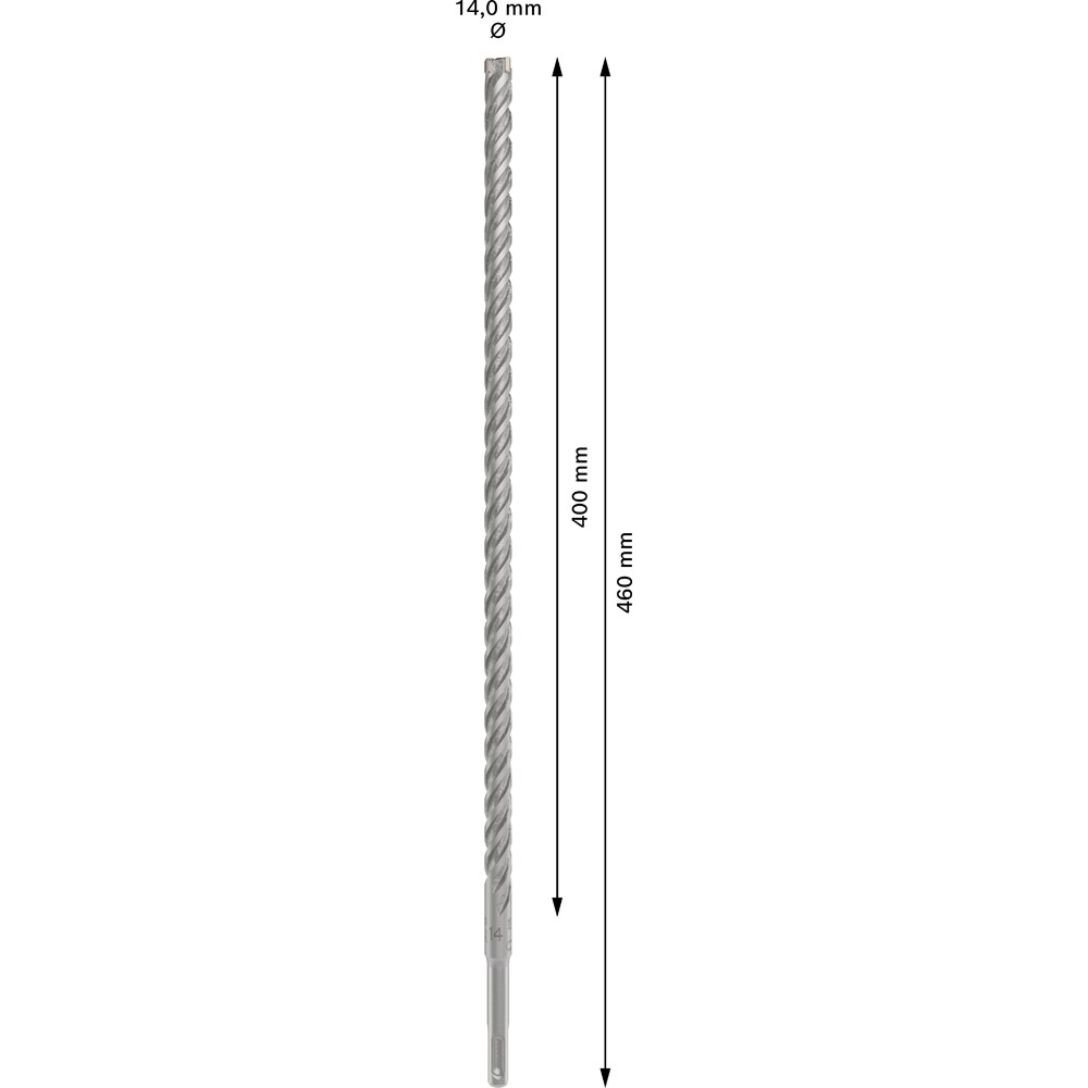 Burghiu BOSCH PROFESSIONAL, beton SDSPlus-5X 14x400x460 mm