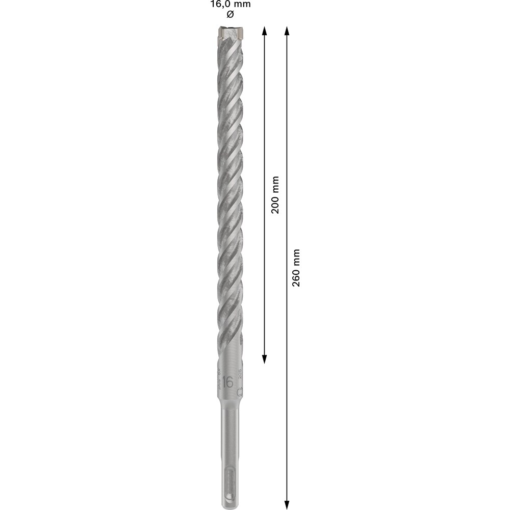 Burghiu BOSCH PROFESSIONAL, beton SDSPlus-5X 16x200x260 mm