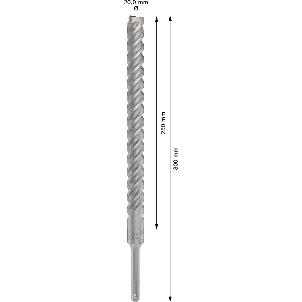 Burghiu BOSCH PROFESSIONAL, beton SDSPlus-5X 20x250x300 mm