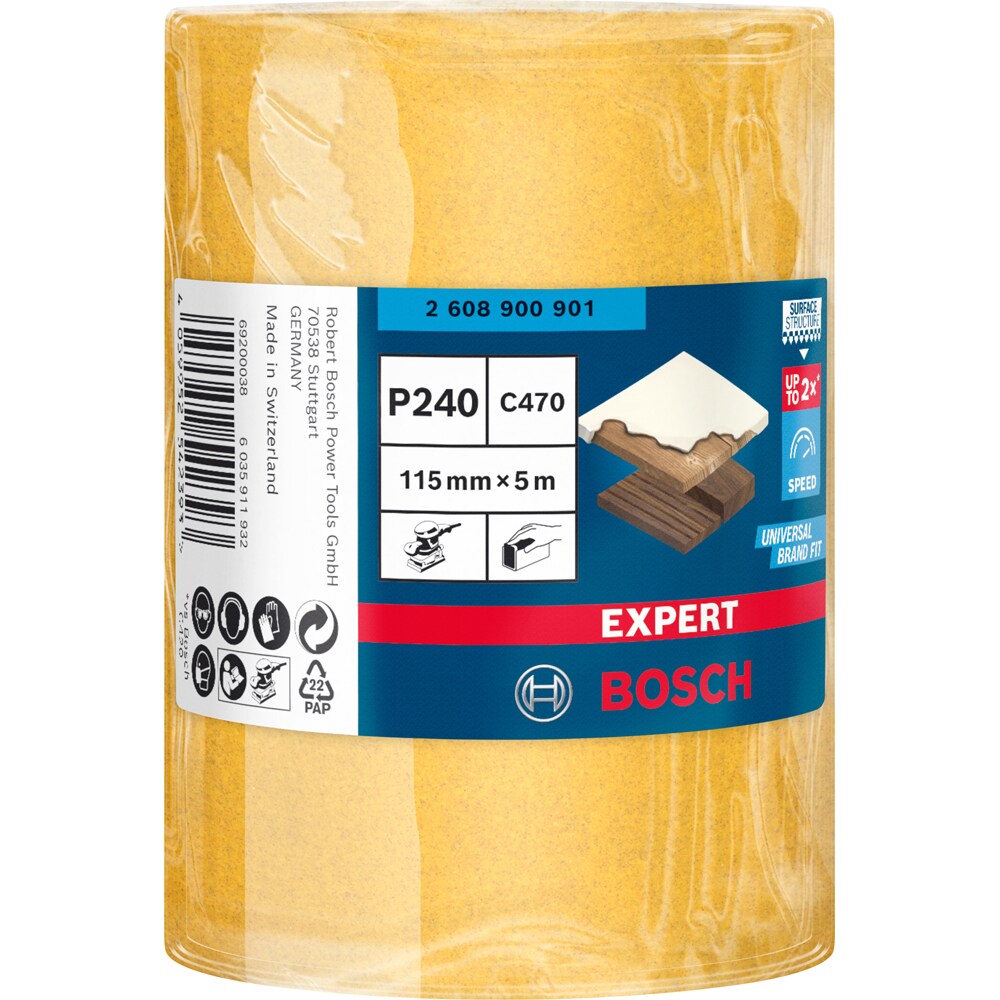 Rola abraziva BOSCH PRO, EXPERT C470 115mmx5m, G240