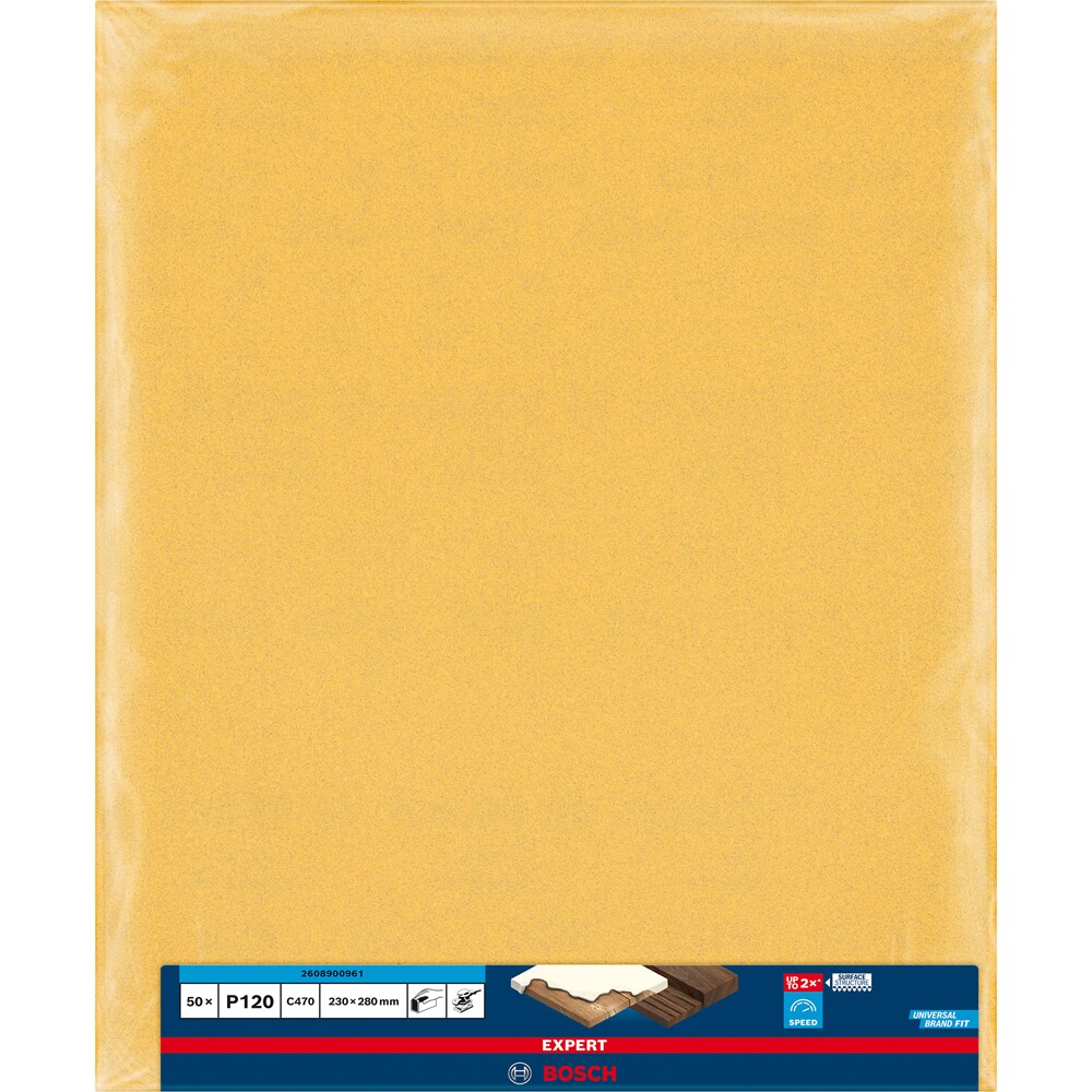 Foaie abraziva BOSCH PRO, EXPERT C470, 230 x 280mm, G120
