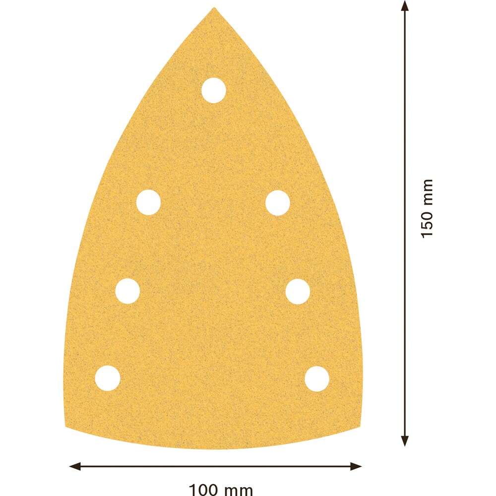 Foaie abraziva delta BOSCH PRO, EXPERT, 100 x 150, G120