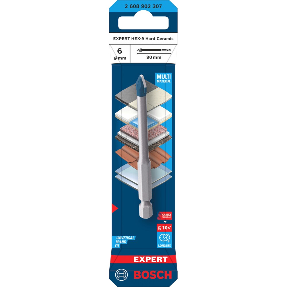 Burghiu BOSCH PRO, EXPERT HEX-9 hardceramic, 6 x 90 mm