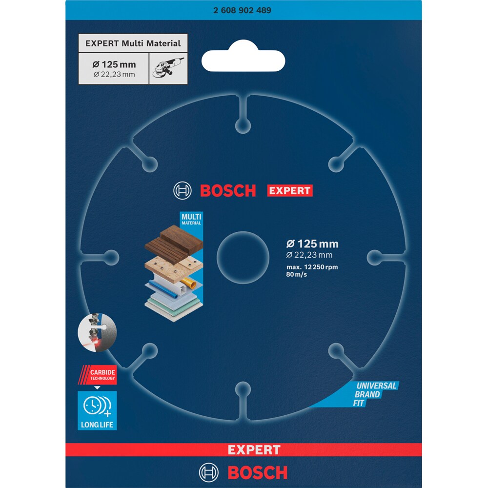 Disc BOSCH PRO, EXPERT carbide mutli, 125mm, M14