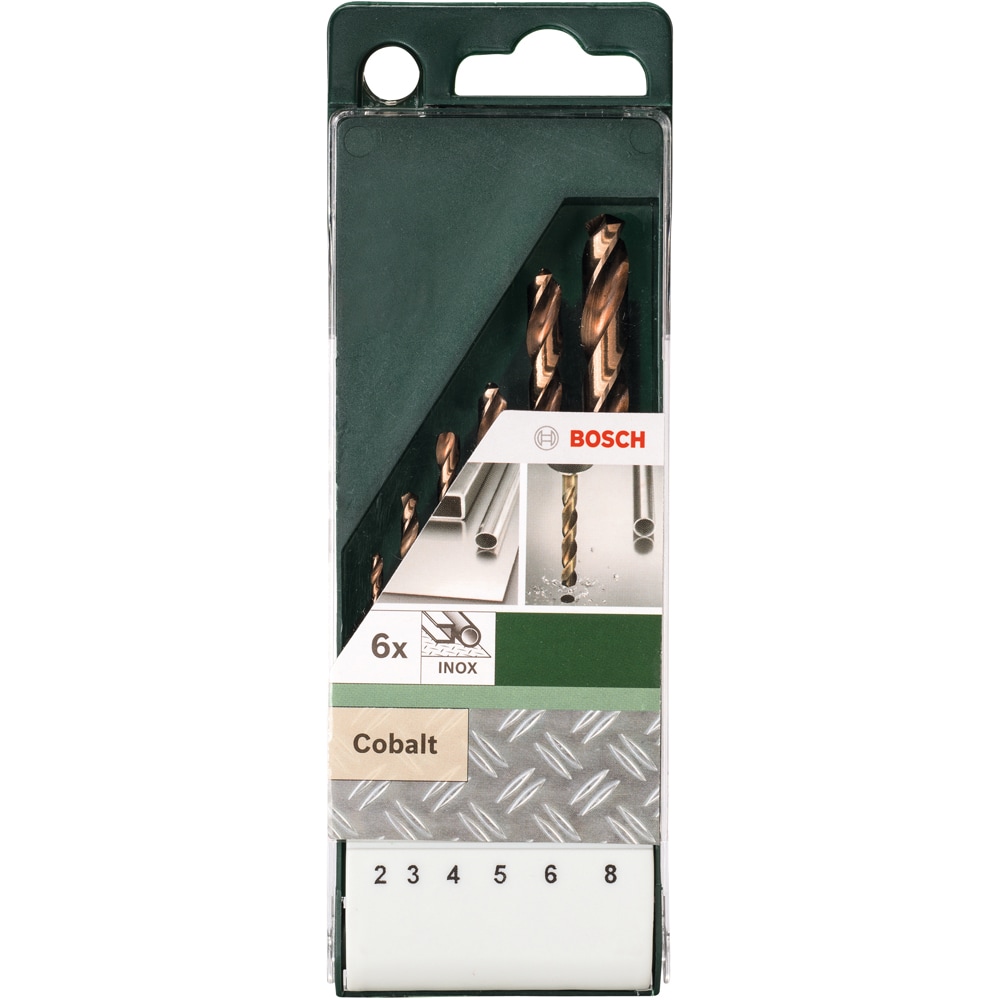 Burghiu metal BOSCH, HSS-co, 2-8 mm, 6buc