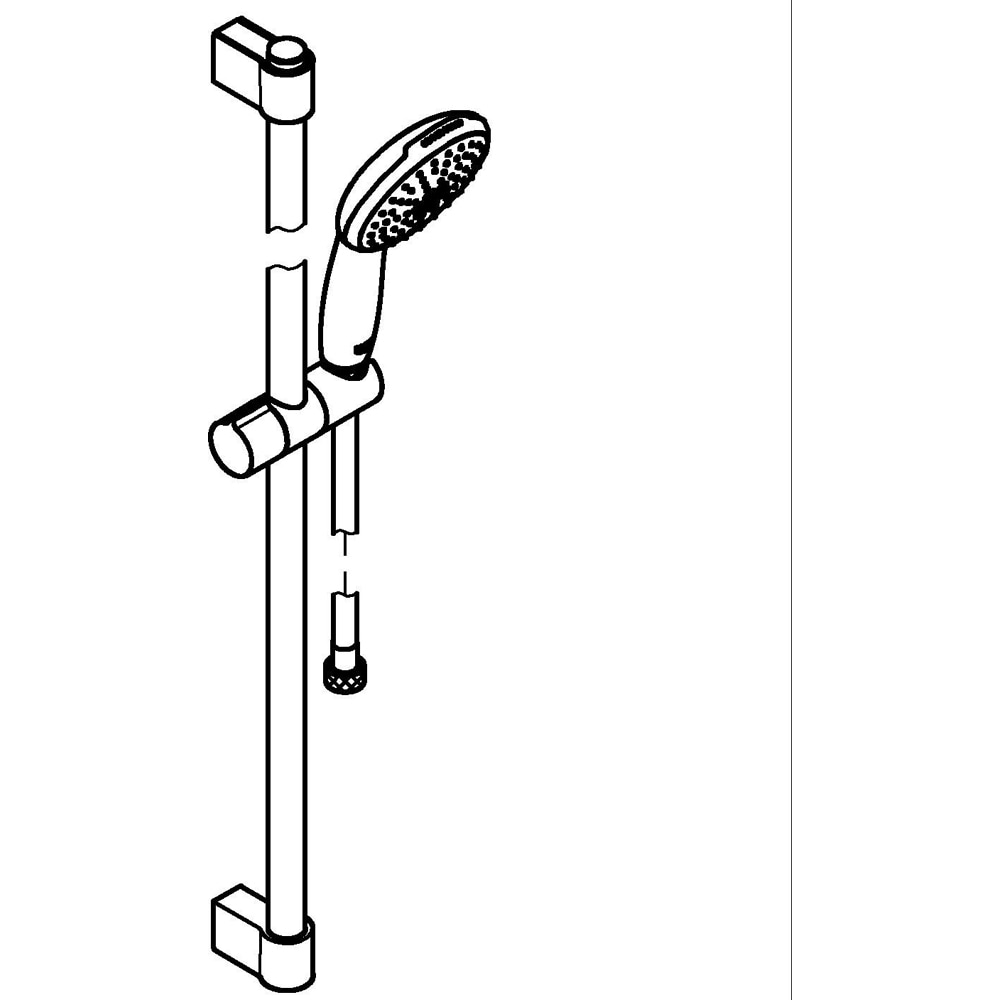 Coloana dus GROHE Tempesta 110 261632433, 2 functii, negru
