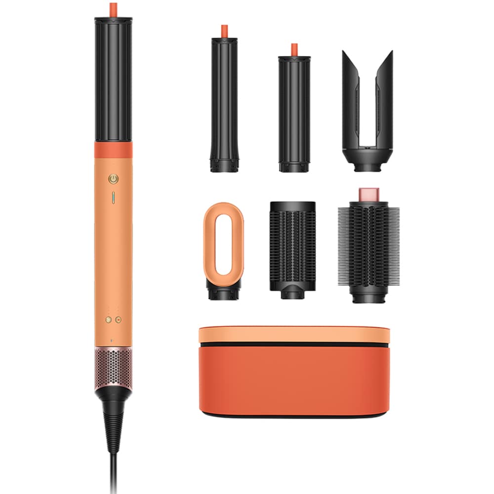 Trusa coafat Multistyler DYSON HS09 Airwrap Co-anda2x, 90 grade, invelis ceramic, apricot