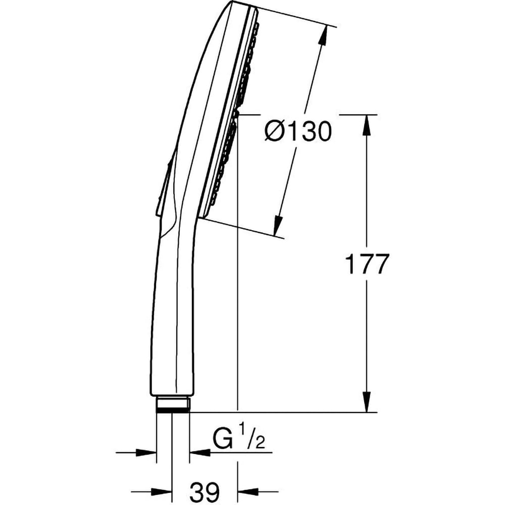 Para dus GROHE SmartActive 26574LS0, 1/2'', 3 functii, 130 mm, crom