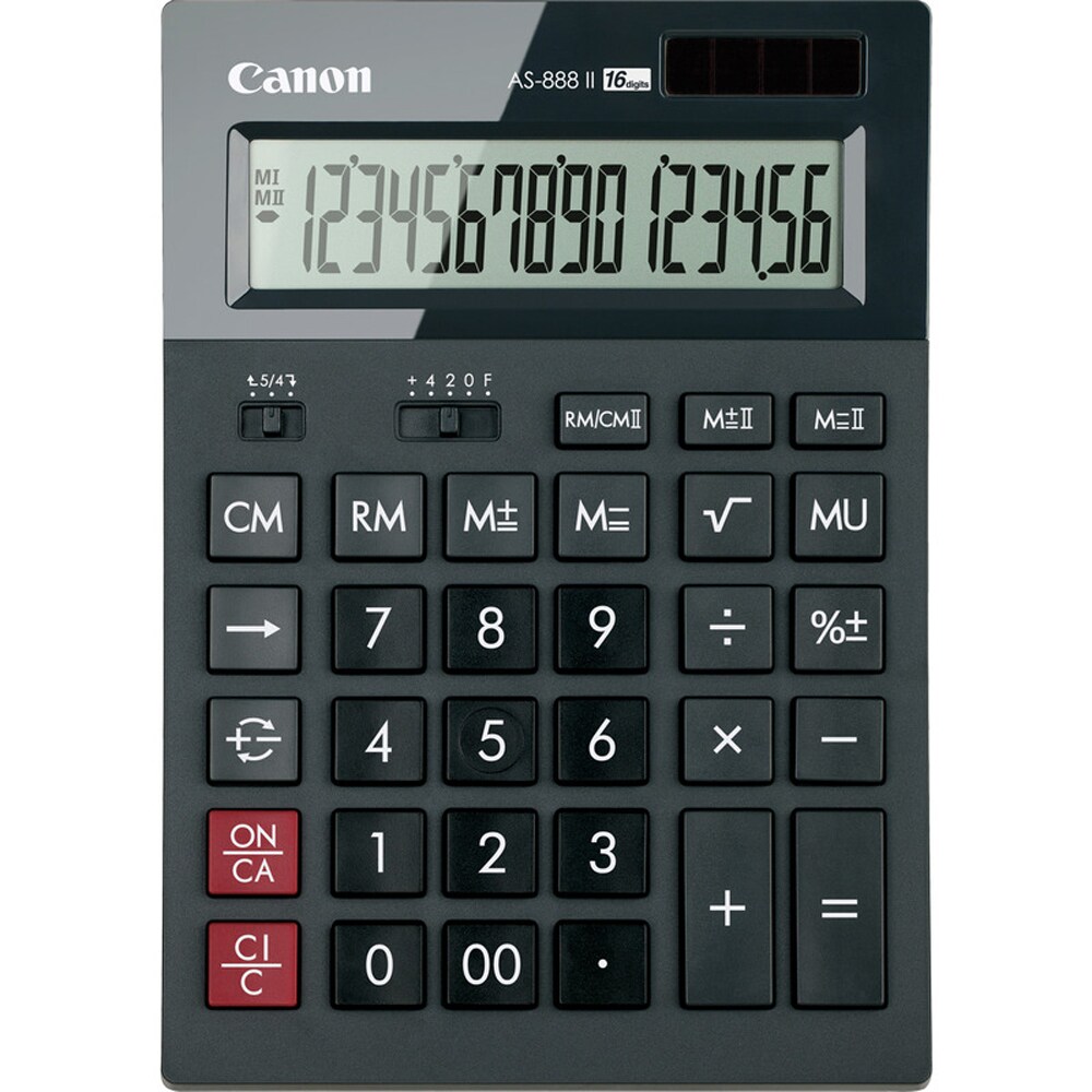 Calculator de birou CANON AS-888 II, 16 cifre, negru